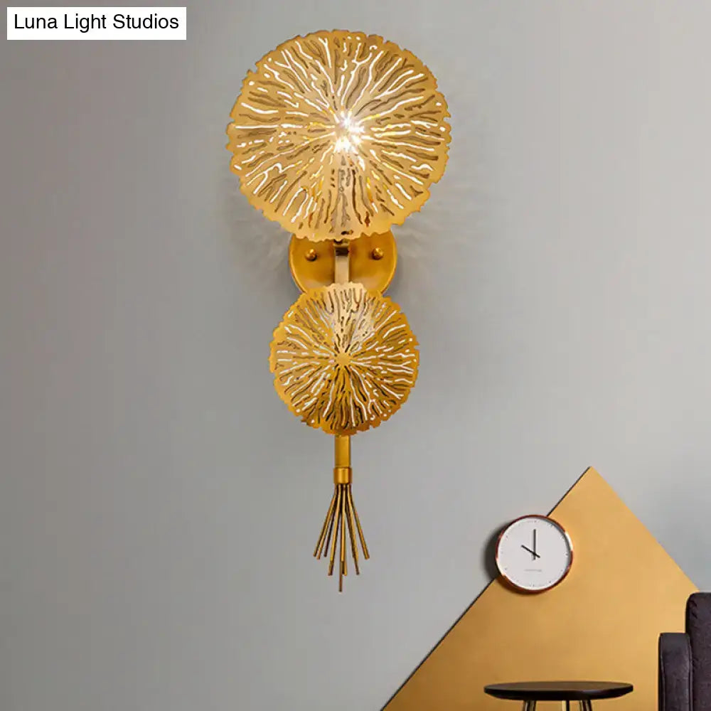 Gold Sunburst Wall Sconce