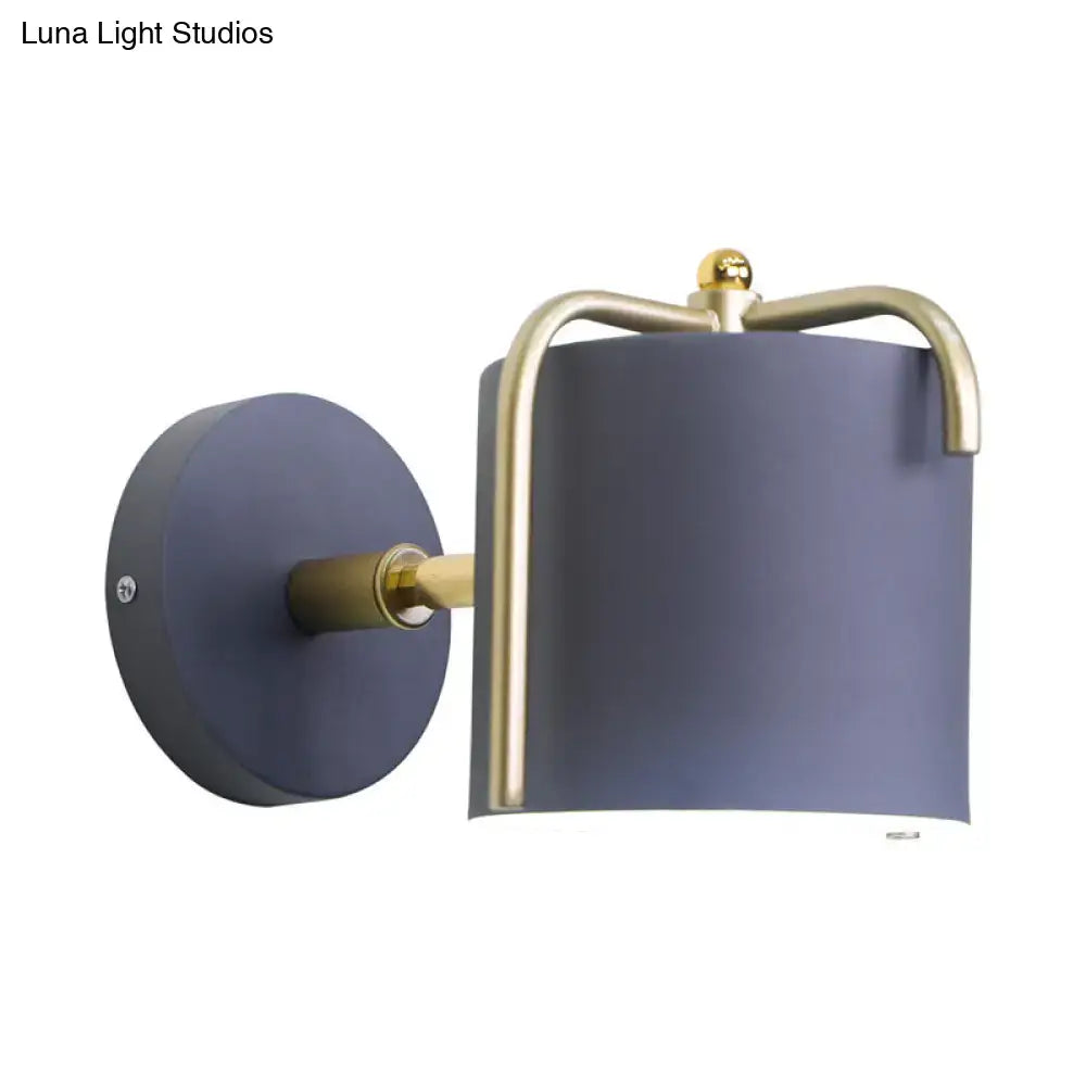 Green Gray Metal Sconce
