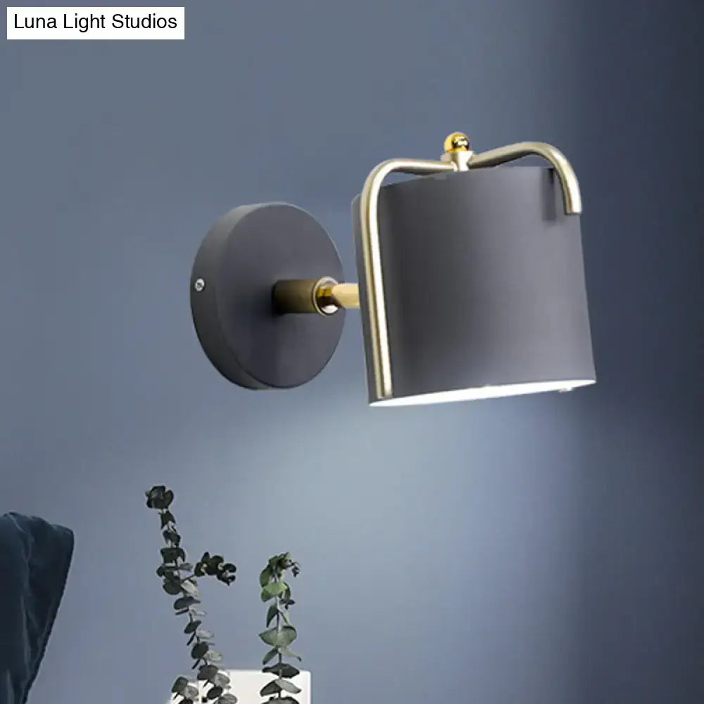 Green Gray Metal Sconce