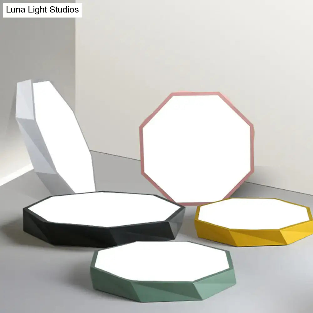 Colorful Hexagonal Ceiling Light