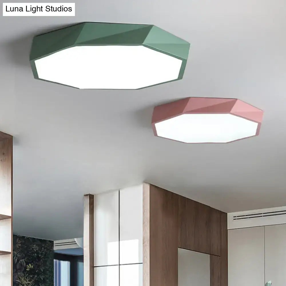 Colorful Hexagonal Ceiling Light