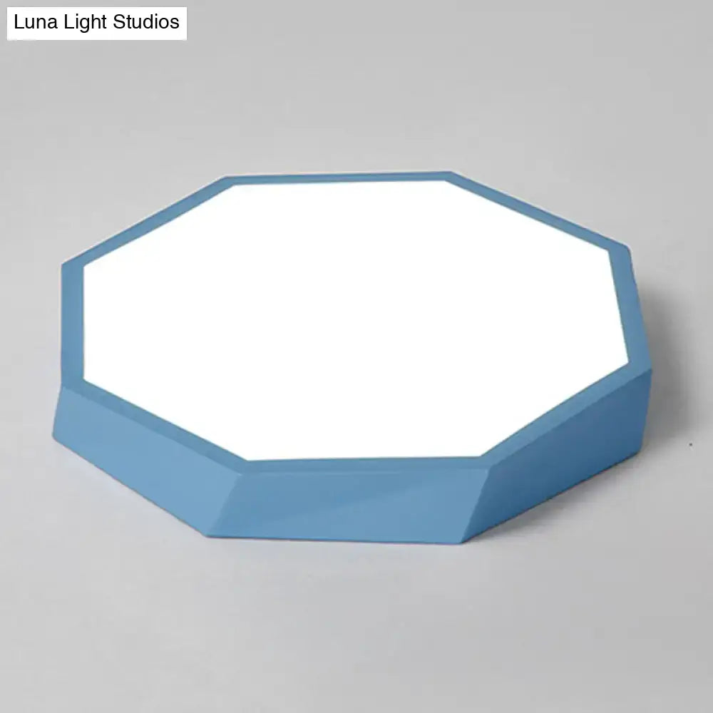 Colorful Hexagonal Ceiling Light