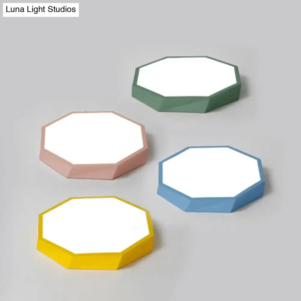 Colorful Hexagonal Ceiling Light