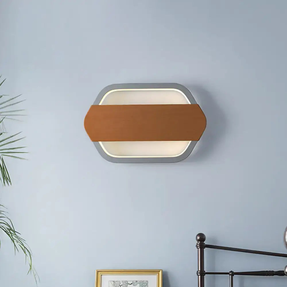 Gray Brown Wall Lamp