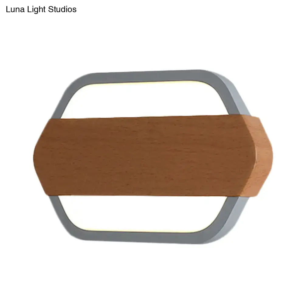 Gray Brown Wall Lamp