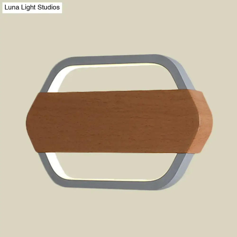 Gray Brown Wall Lamp