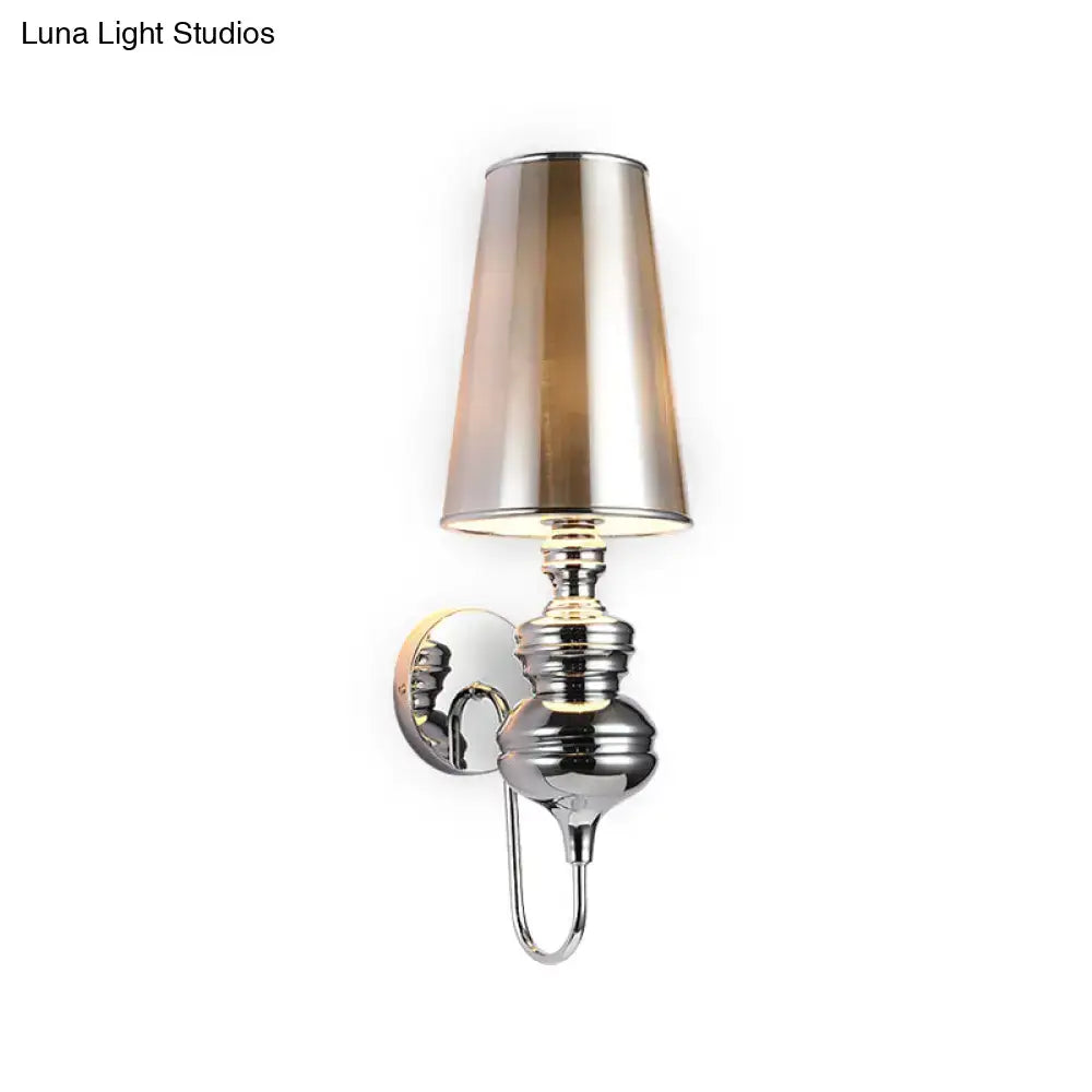 Matte Black Fabric Sconce Four Finish Options