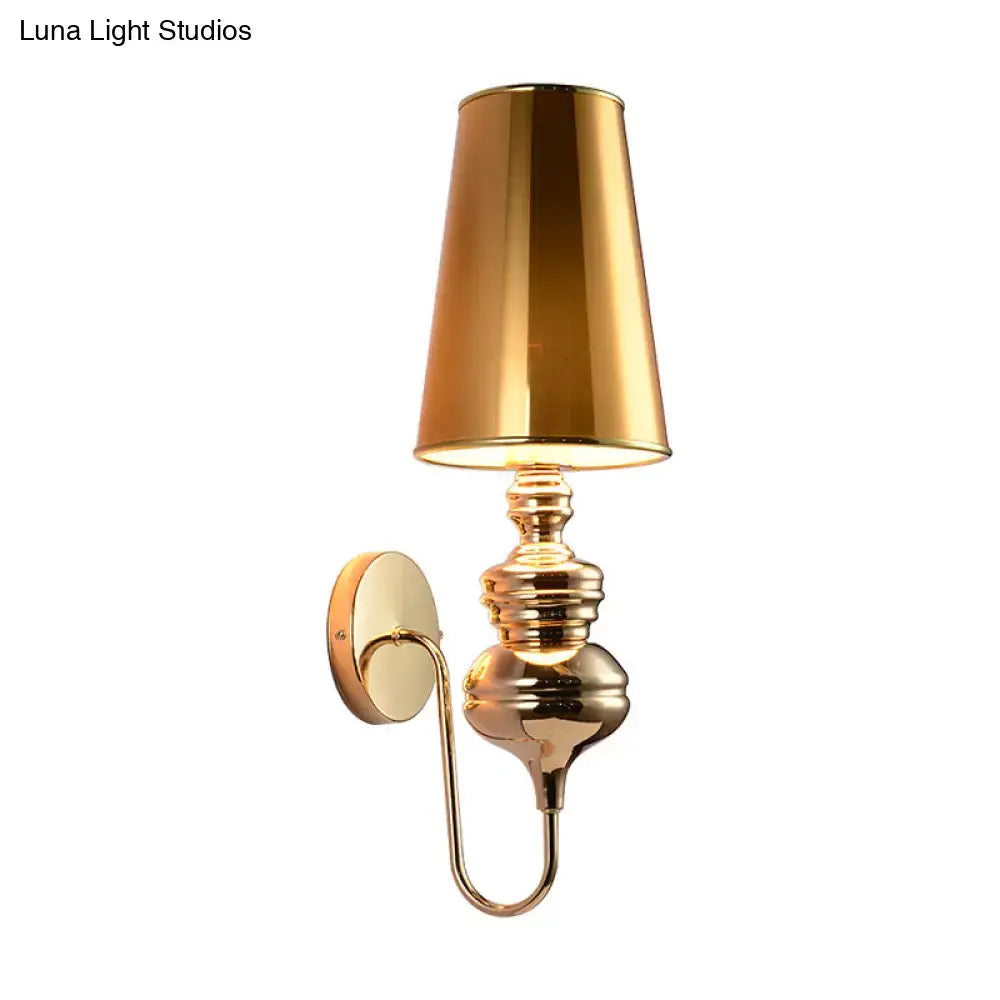 Matte Black Fabric Sconce Four Finish Options