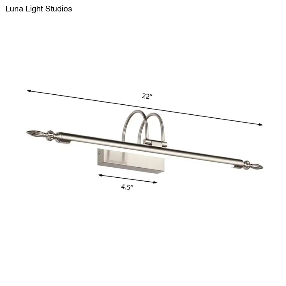 Nickel LED Wall Sconce Three Size Options