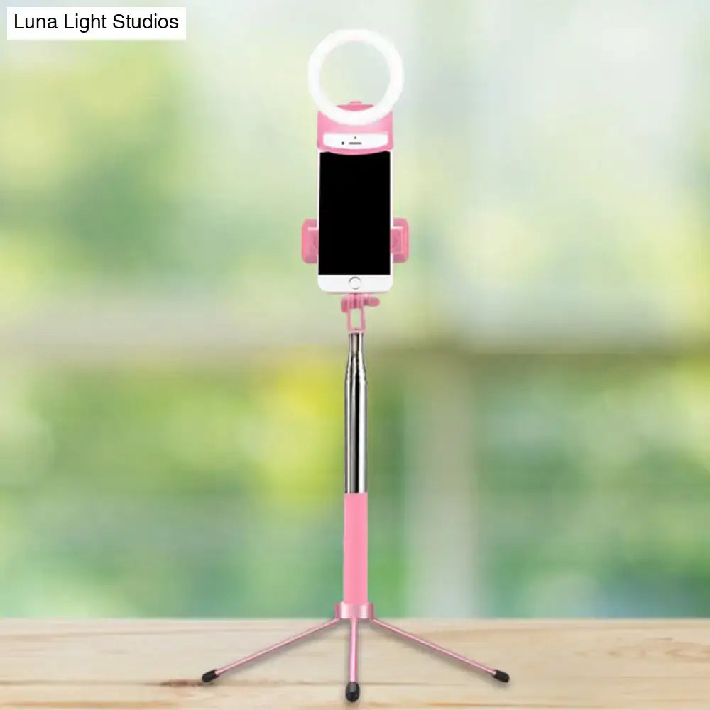 Pink LED Phone Holder Light