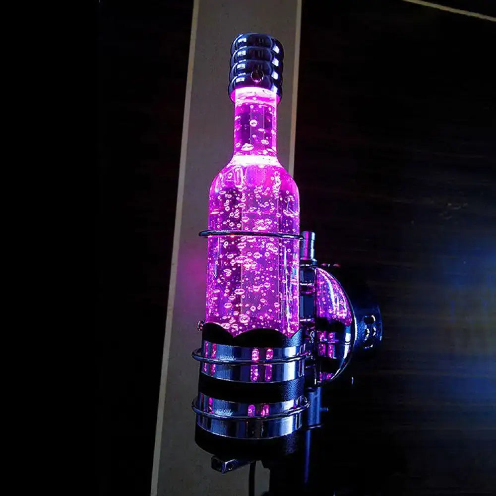 Purple Crystal Wall Lamp
