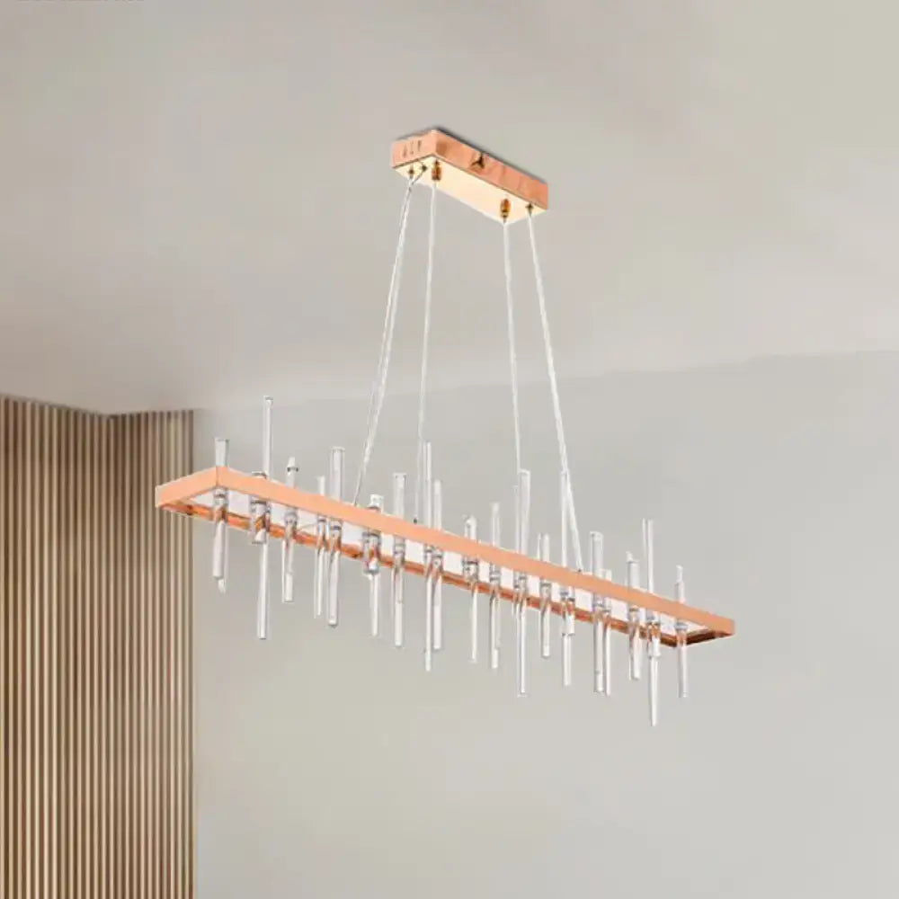 Rose Gold Crystal Chandelier