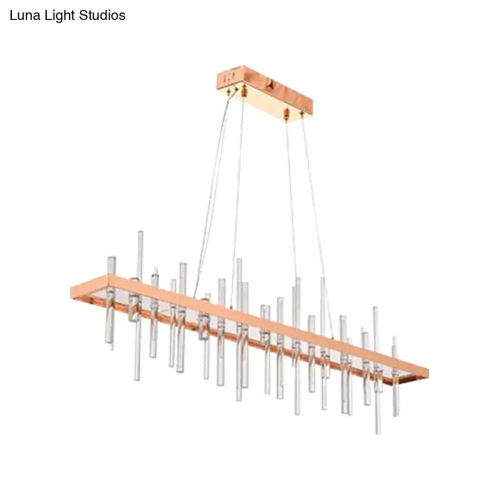 Rose Gold Crystal Chandelier