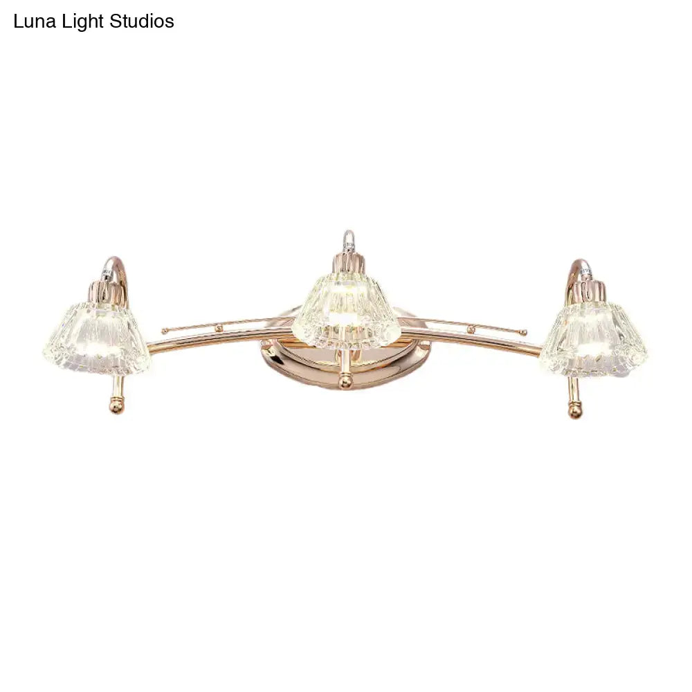 Rose Gold Truncated Cone Vanity Light