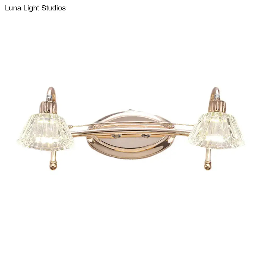 Rose Gold Truncated Cone Vanity Light