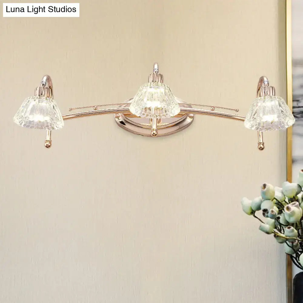 Rose Gold Truncated Cone Vanity Light