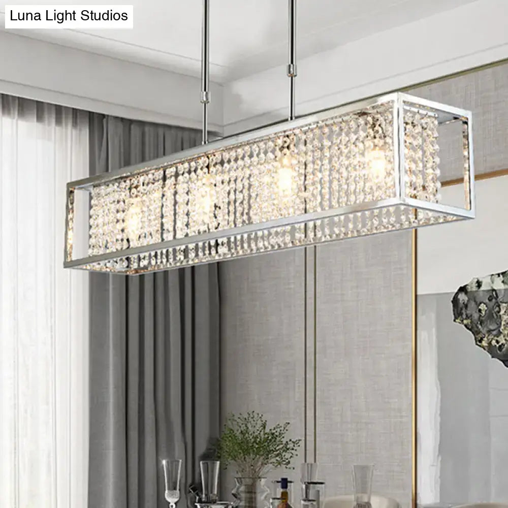 Chrome Crystal Chandelier