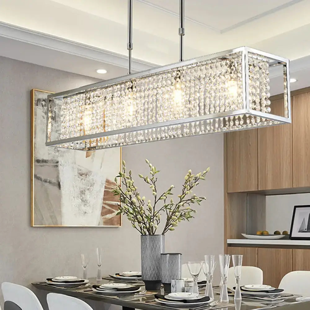 Chrome Crystal Chandelier