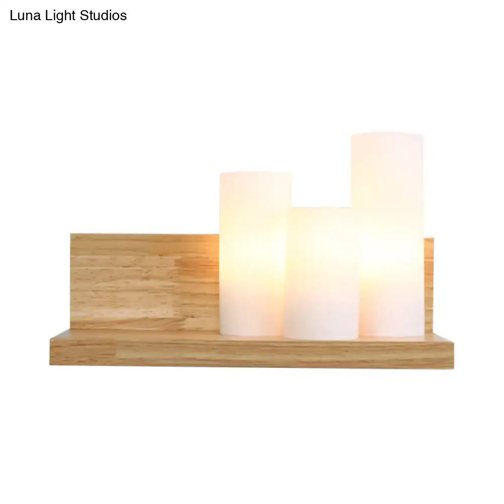 Wood Tube Wall Lamp