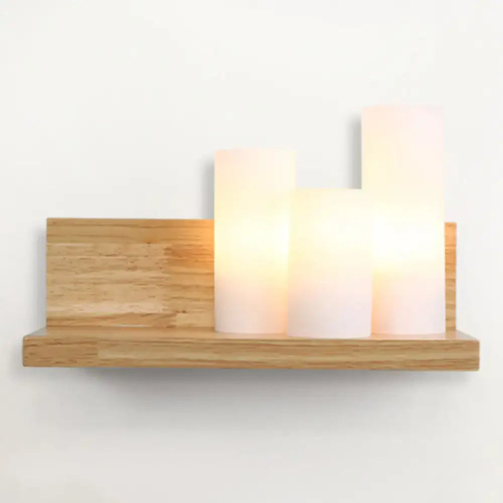 Wood Tube Wall Lamp