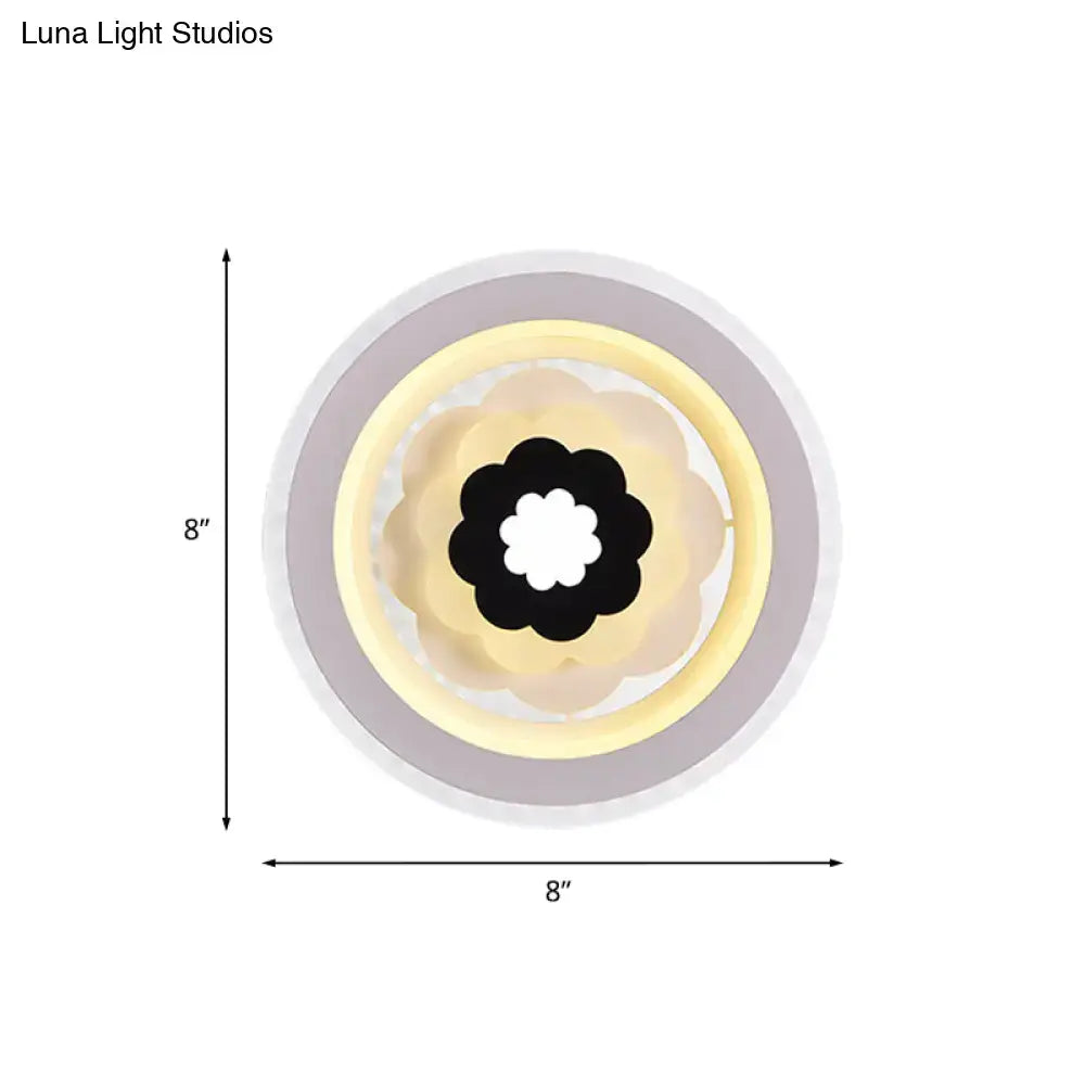 White Beige LED Sconce