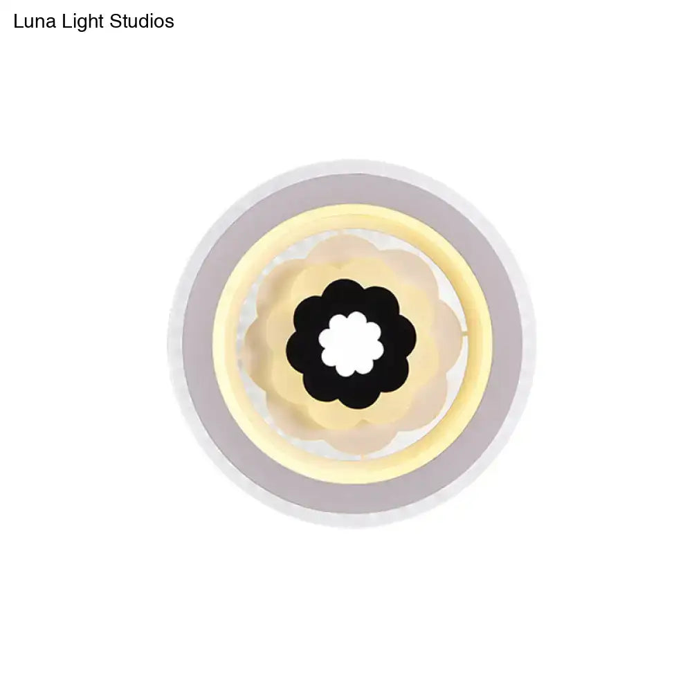 White Beige LED Sconce