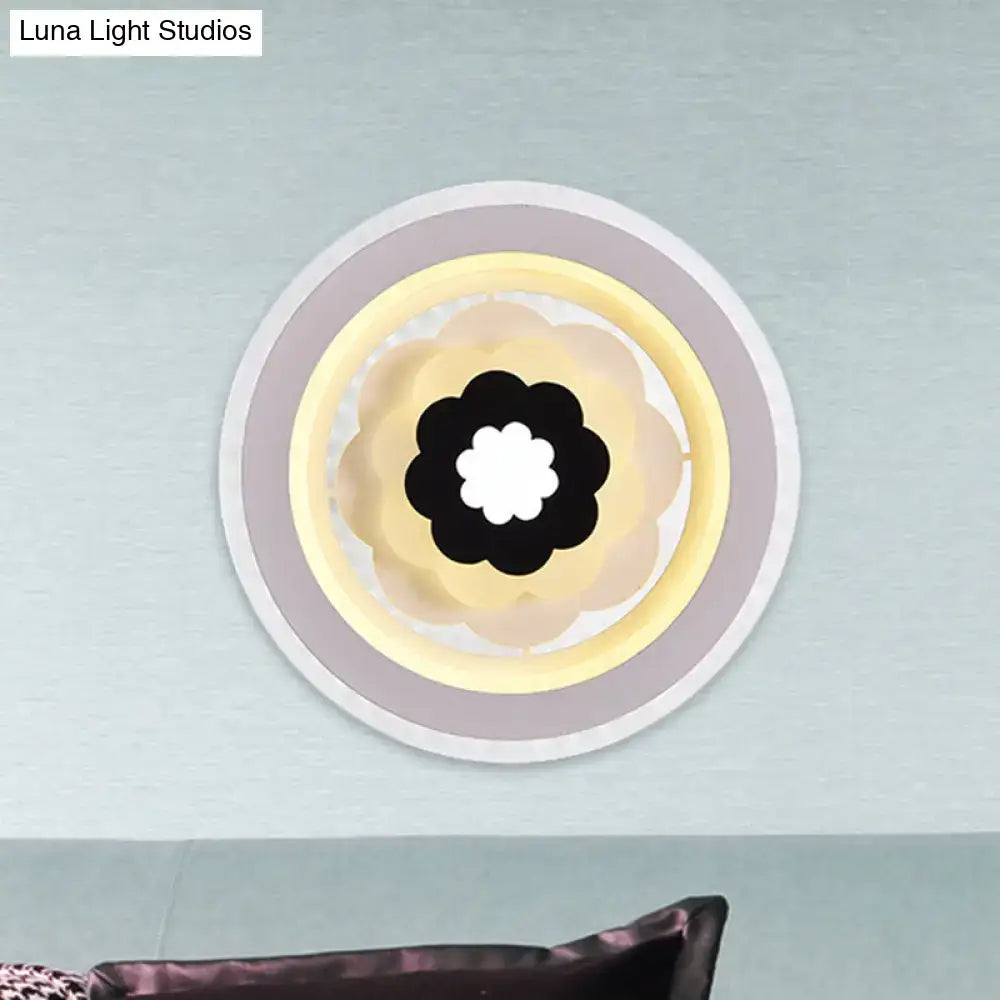 White Beige LED Sconce