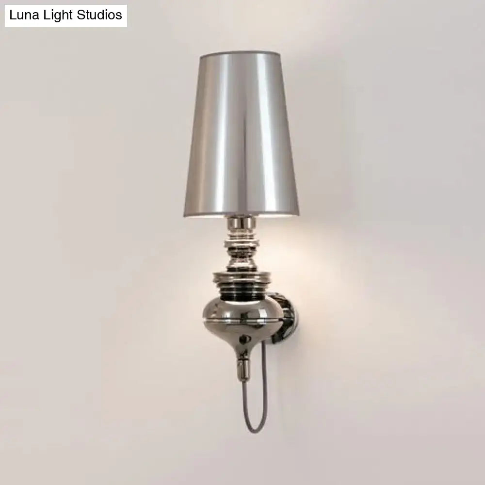 White Ceramic 8-Inch Wall Sconce