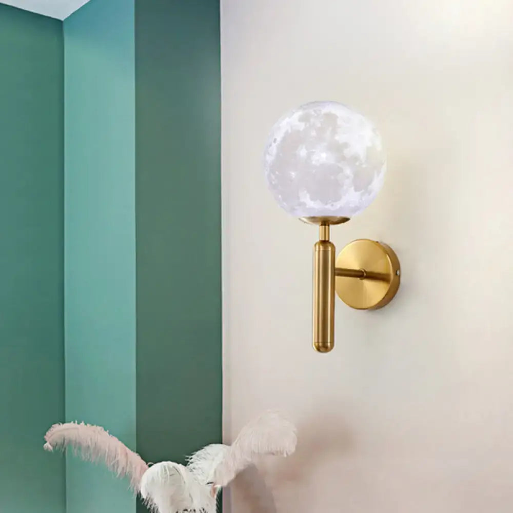 White Glass Gold Sconce