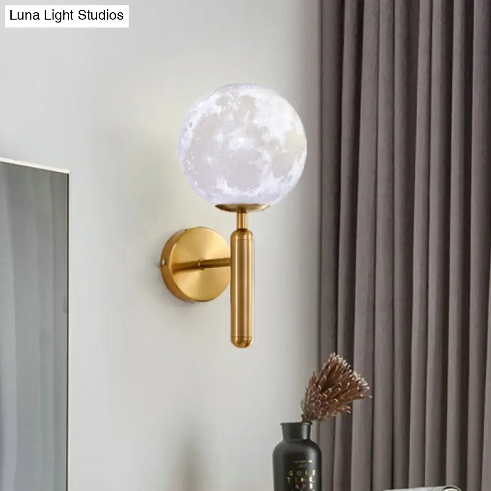 White Glass Gold Sconce