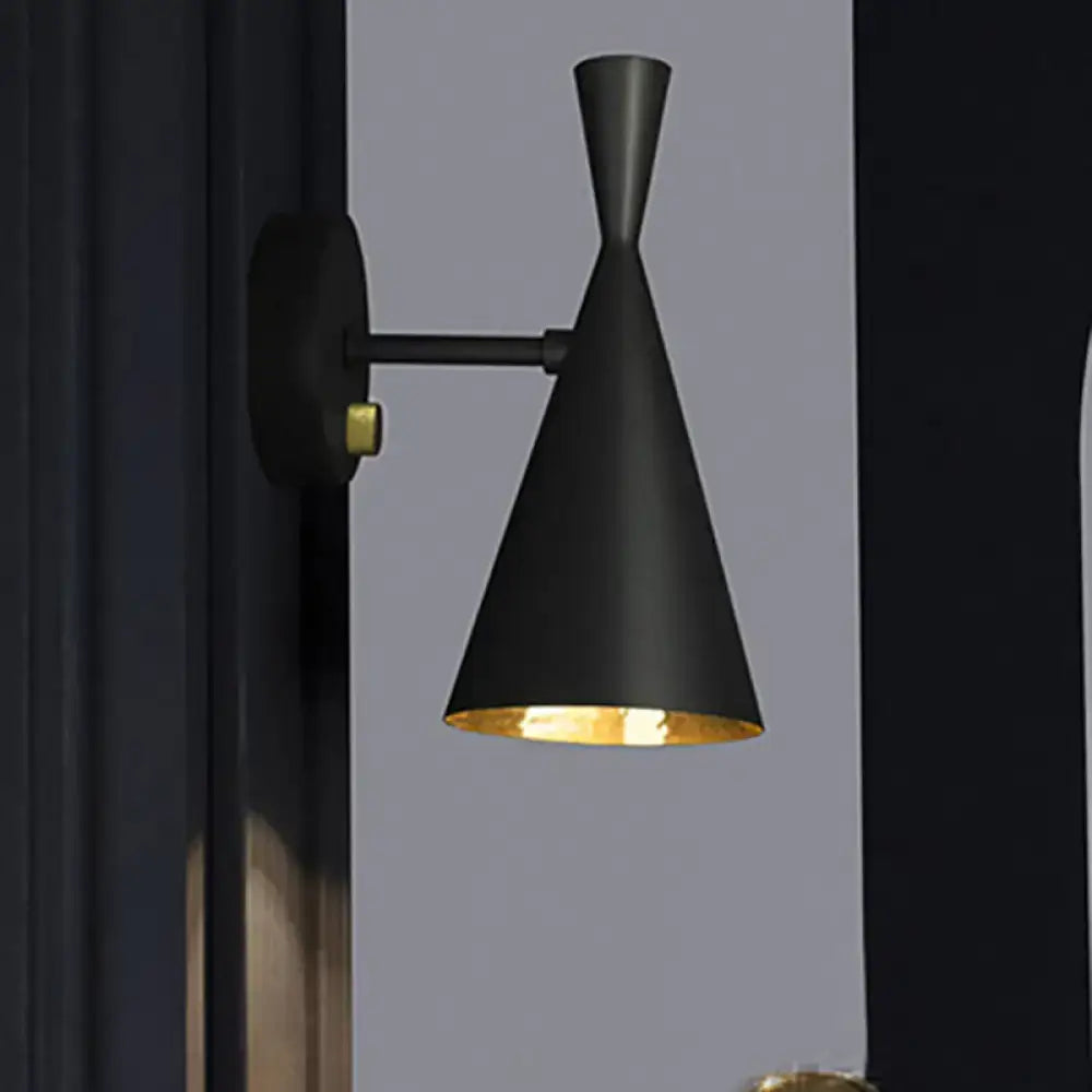 Gold Adjustable Arm 3-Light Wall Sconce