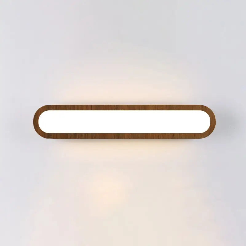 Wood LED Elongated 25-Inch Vanity Light