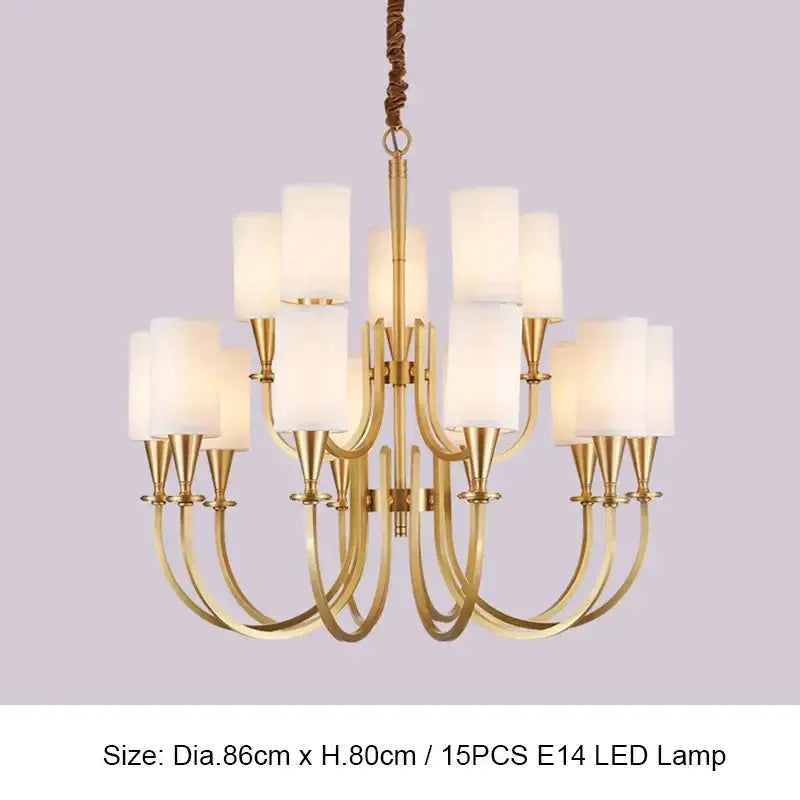 Copper Modern Ceiling Chandelier