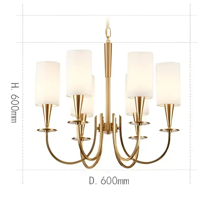 Copper Modern Ceiling Chandelier