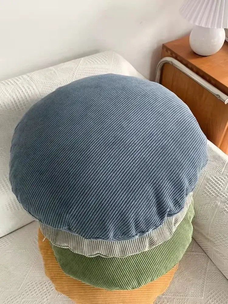 Round Corduroy Pillow Cover