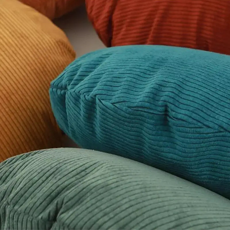 Round Corduroy Pillow Cover