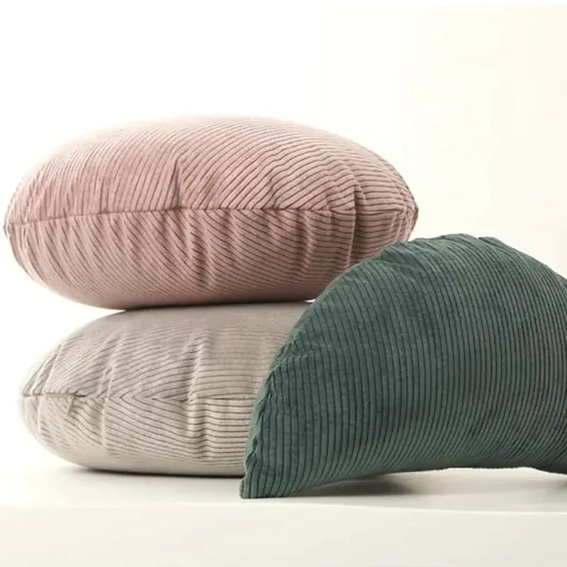 Round Corduroy Pillow Cover