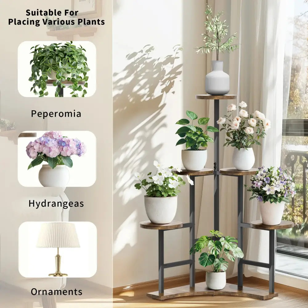 Black Metal Corner Stand