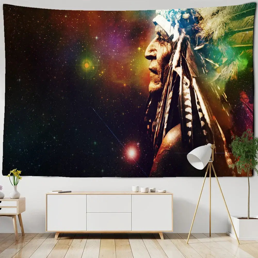 Indian Head Boho Tapestry