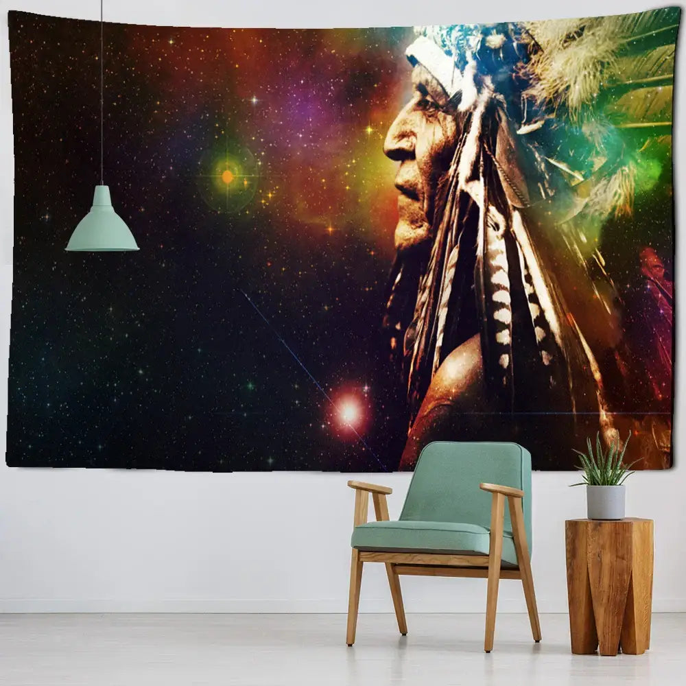 Indian Head Boho Tapestry