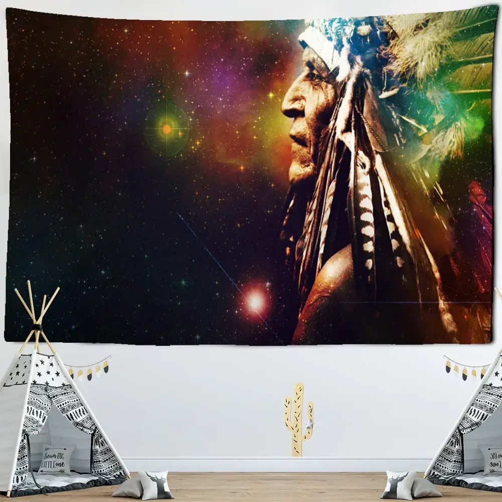 Indian Head Boho Tapestry