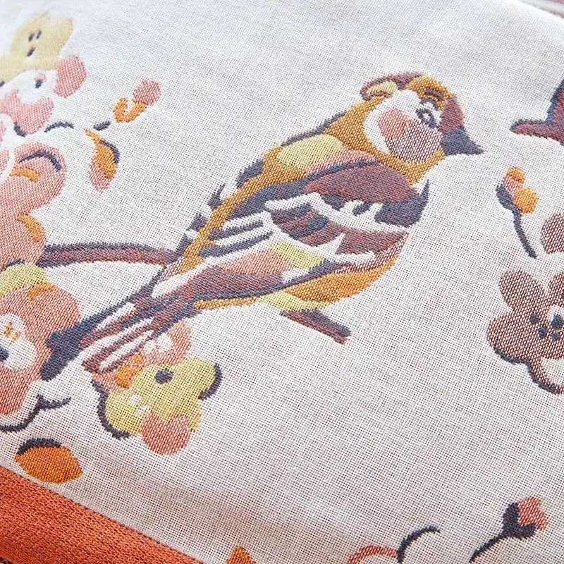 Cream Cotton Gauze Blanket