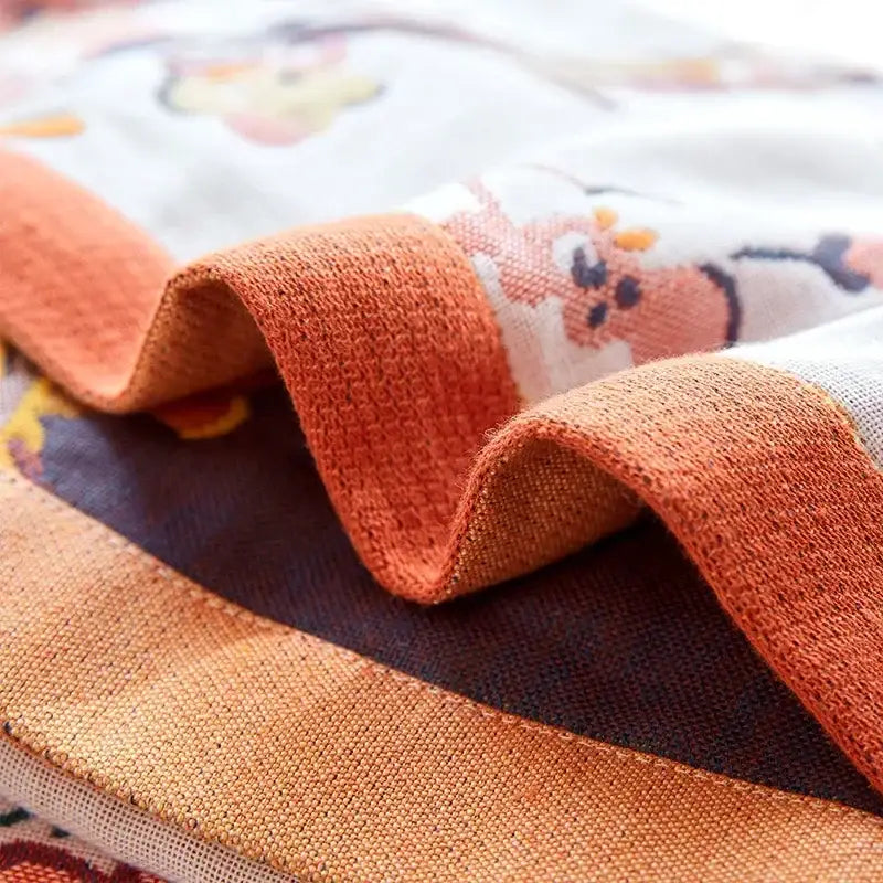 Cream Cotton Gauze Blanket