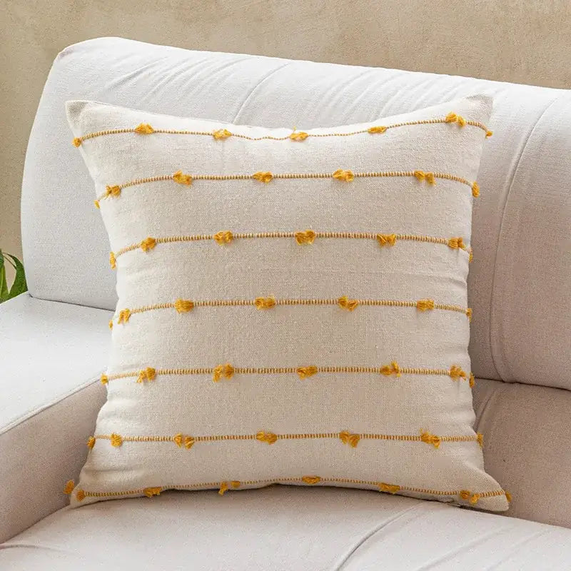 Blue Yellow Stripe Cushions