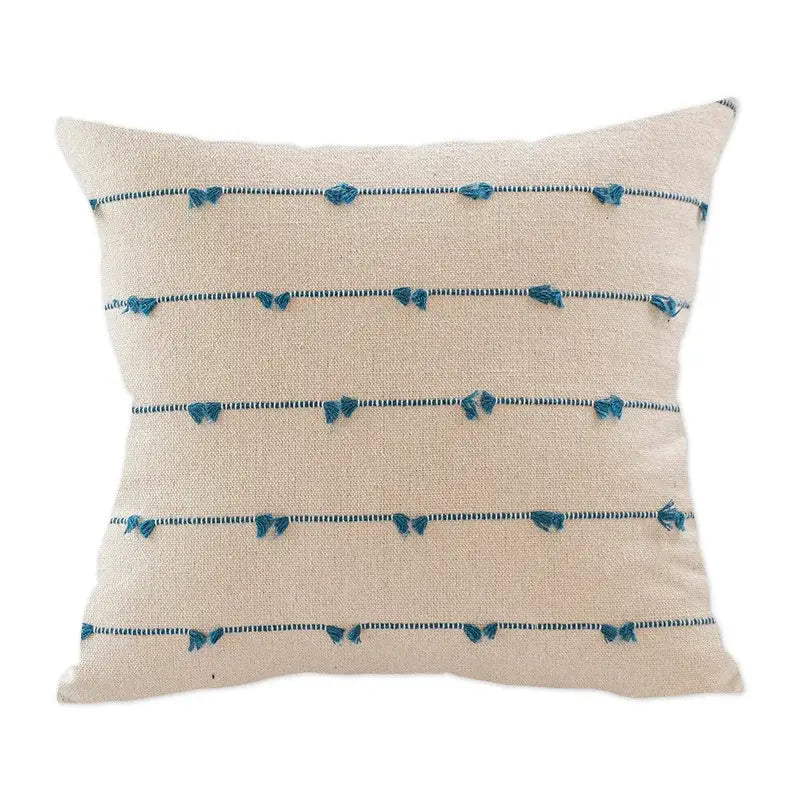 Blue Yellow Stripe Cushions