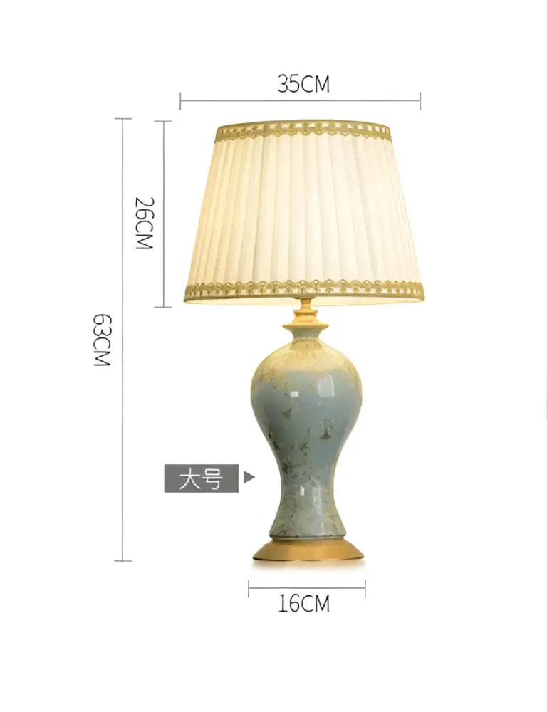 Celadon Ceramic Table Lamp