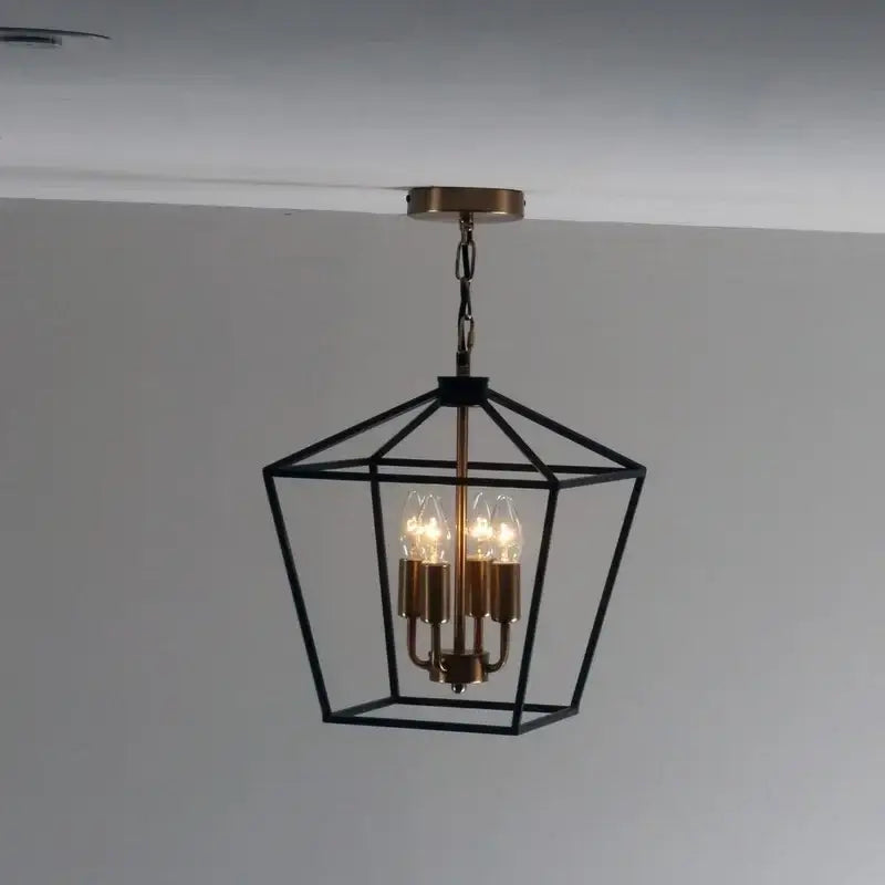 Black Brass Iron Chandelier