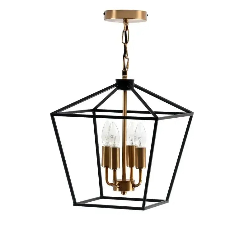 Black Brass Iron Chandelier