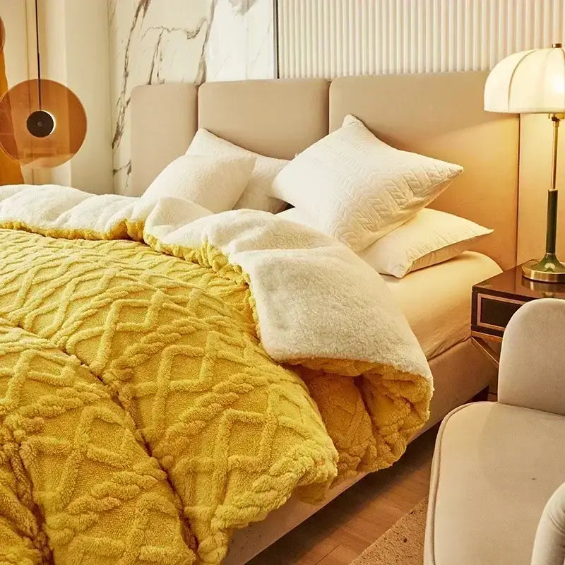 Yellow Cashmere Duvet Cover