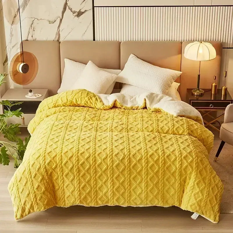Yellow Cashmere Duvet Cover